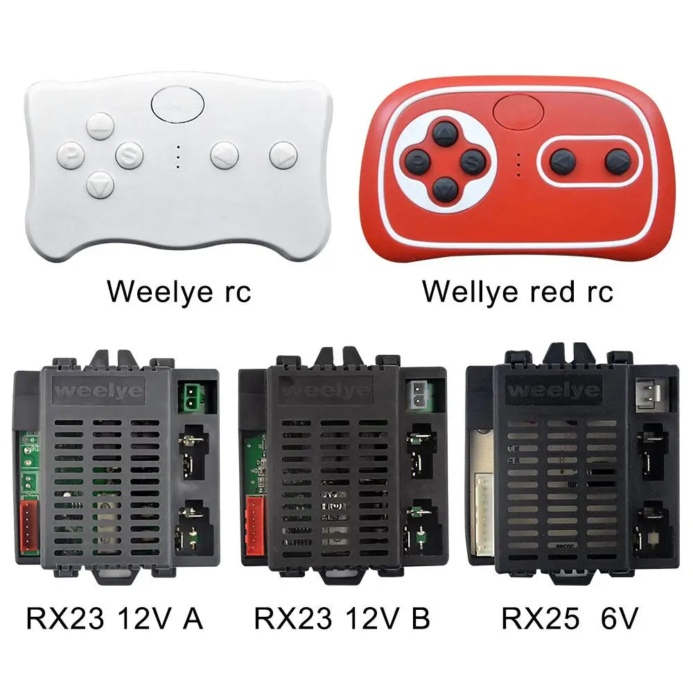 6V/12V RX23 RX18 For Wellye Kid's Electric Car 2.4G Bluetooth Remote Control Receiver Smooth Start Riding Toy Controller