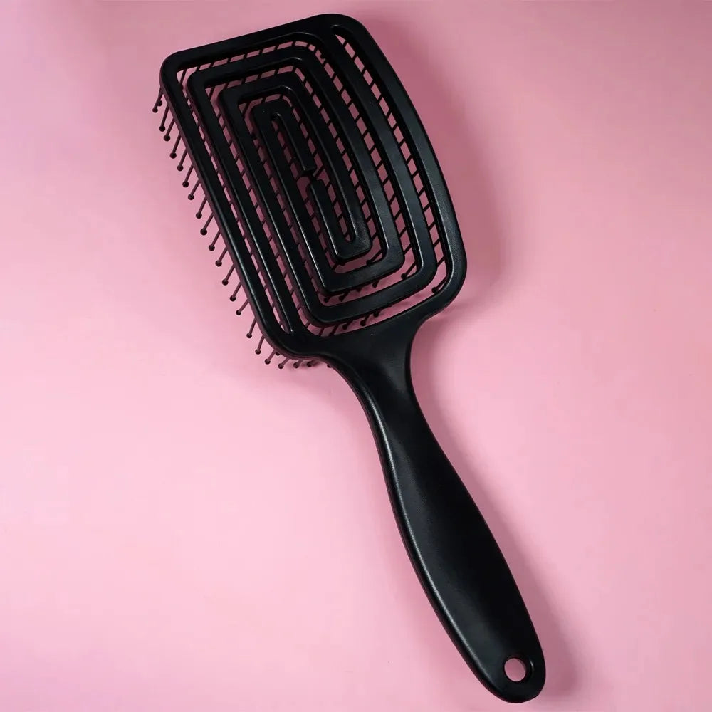 Square Hollow Massage Comb Massage Meridians Scalp Hair Styling Adjuster Quick Blow Dry Household Hair Tool