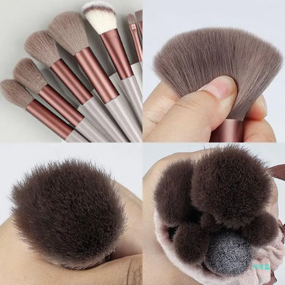 13pcs Makeup Brush Makeup Soft Hair Fiber Brush Beginner Eye Shadow Brush Powder Concealer Brush Tool