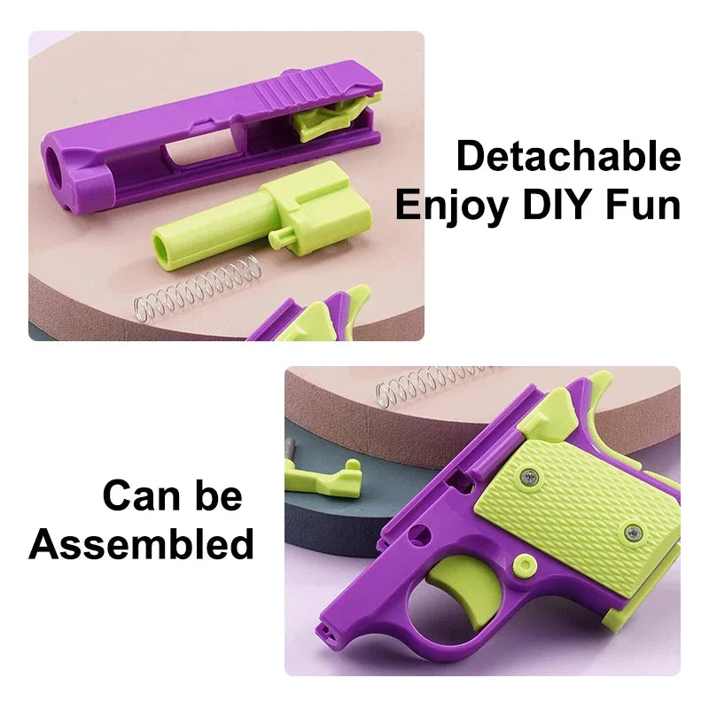 3D Printed Gun Pistol Fidgets Toys 3D Gravity Knife Stress Relief Sensory Toys for Kids Adults Decompression Toy Christmas Gift