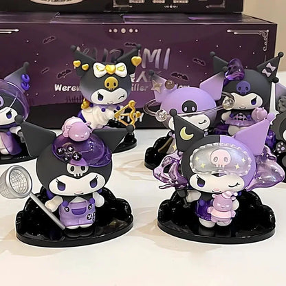 Sanrio Kuromi Blind Box Werewolf Series High-Looking Action Figure Doll Anime Character Surprise Boxed Cute Collectible Toy