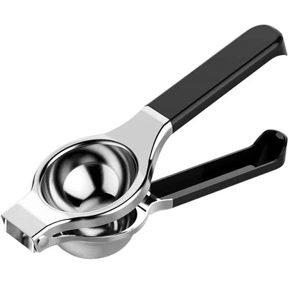 Lemon Squeezer - New Stainless Steel Manual Lemon Juicer Lemon Lime Squeezer Press with High Strength Silicone Handle