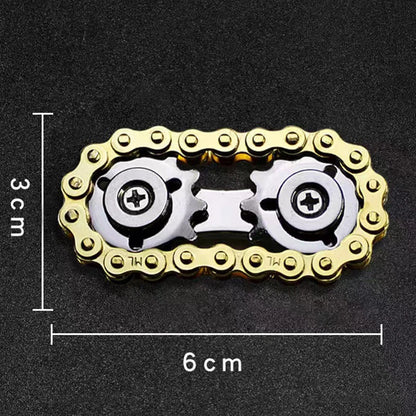 Metal Bike Chains EDC Spinner Sprockets Flywheel Fingertip Gyro Fidget Spinner Antistress Anxiety Fidget Toys For Adult Kids