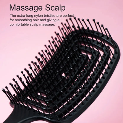 Square Hollow Massage Comb Massage Meridians Scalp Hair Styling Adjuster Quick Blow Dry Household Hair Tool