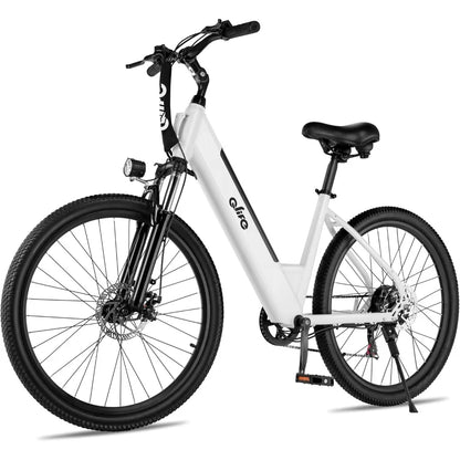 Electric Bike for Adults 26" Step-Through Ebike with 2.1" Tire,Peak 750W Motor Ebikes with 7 Speed Commuter E Bicycle