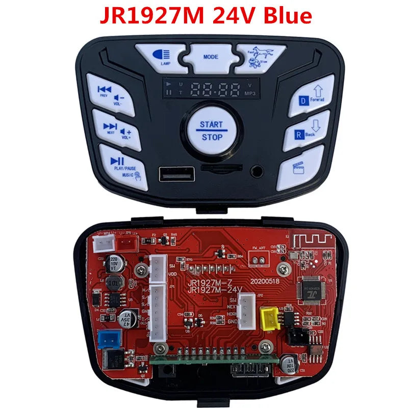 12V 24V 301 302 303 JR1927M 2.4G Bluetooth Multifunctional Central Control Panel for Kids Powered Ride on Car Replacement Parts