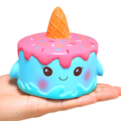 Jumbo Chocolate Biscuits Cheese Cute Squishy Slow Rising Squeeze Squishies Toy Scented Stress Relief Toys Gift for Kids