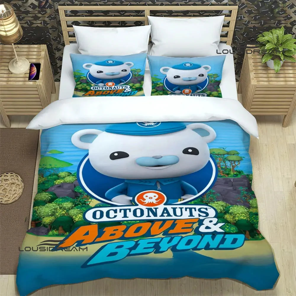 The Octonauts cartoon Bedding Sets exquisite bed supplies set duvet cover bed comforter set bedding set luxury birthday gift