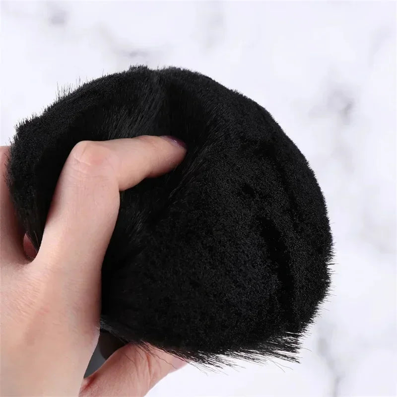 Black Hairdressing Sweeping Neck Hair Cleaning Duster Hair Cutting Brush for Barbershop Hair Cut Brush Tools Barber AccessoriesB