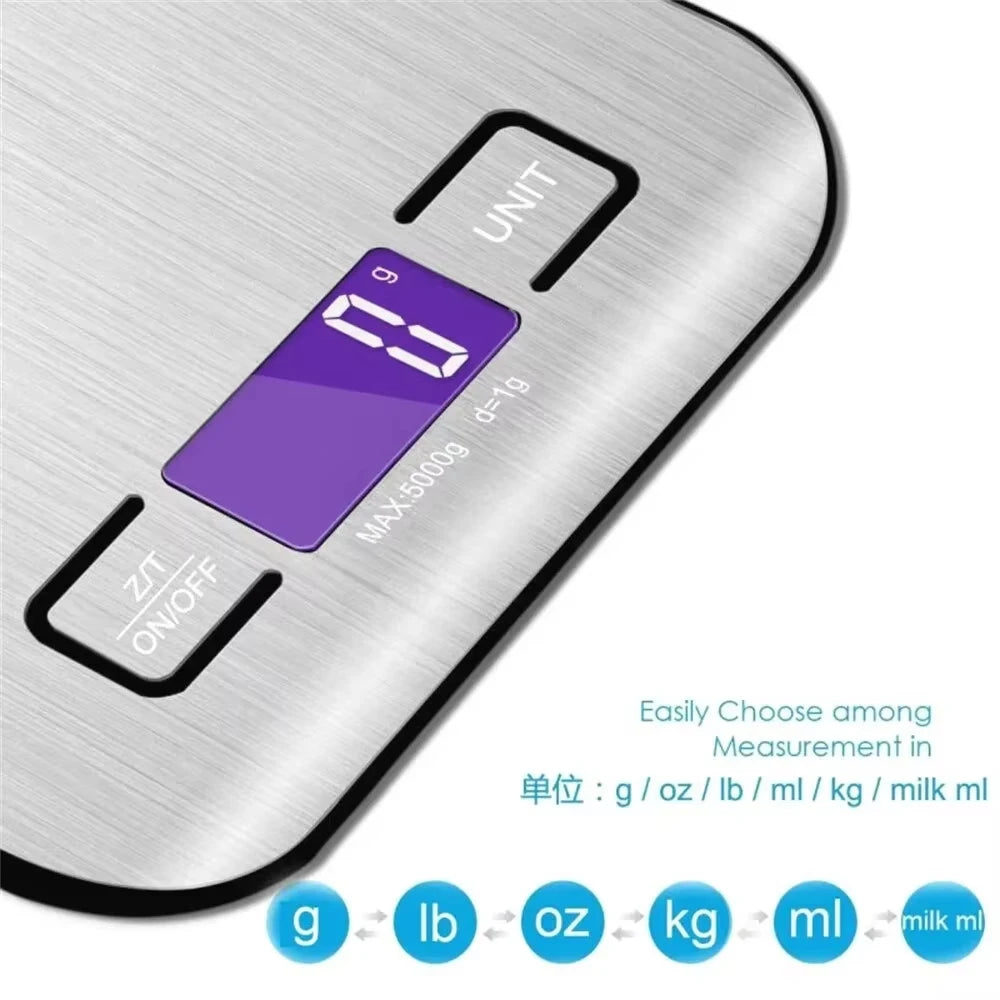 Household Kitchen High-precision Electronic Pastry Baking Scale Small Food Baking Scale 10kg_1g Accurate Weighing