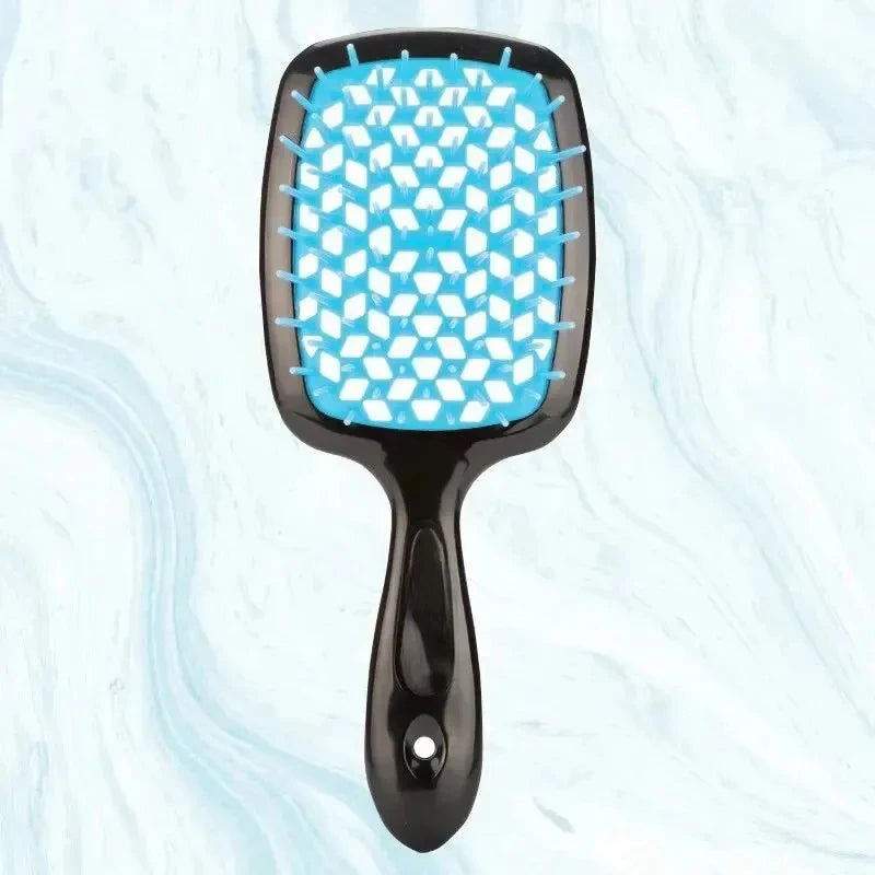 Head Massage Hollow Comb Honeycomb Comb Wet And Dry Fluffy Styling Rib Comb Anti-Hair Loss Scalp Massage Air Cushion Comb