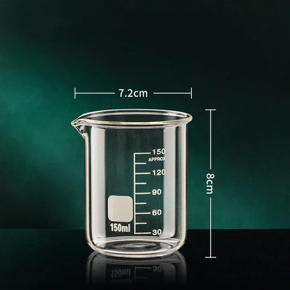 Transparent High Borosilicate Glass Measuring Cup Clear Scale Cup Laboratory Beaker Kitchen Tool Baking Measuring Cups 50-1000ml