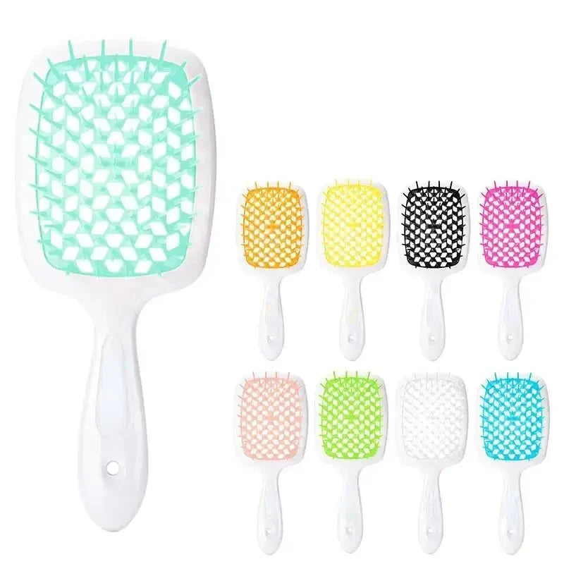 Head Massage Hollow Comb Honeycomb Comb Wet And Dry Fluffy Styling Rib Comb Anti-Hair Loss Scalp Massage Air Cushion Comb