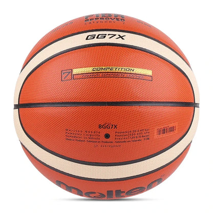 Molten GG7X Basketball PU Leather for Adult Teenager Children Outdoor Indoor Match Training FIBA Approved